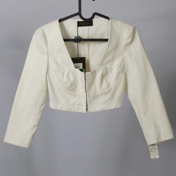 NWT Runway Narciso Rodriguez zip front jacket sz 2 - Picture 2 of 9